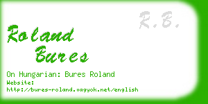 roland bures business card